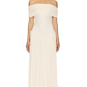 Field of Dreams - Cream Off-Shoulder Dress
